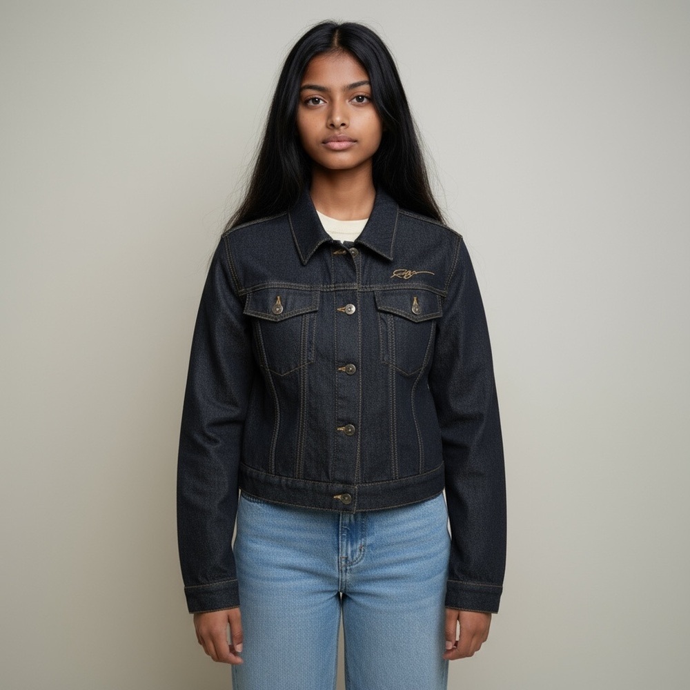 Vintage 1990’s NWOT Fubu fitted denim jacket
